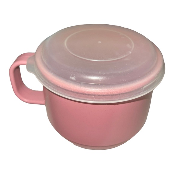 Rubbermaid Heatables Microwave Soup Mug Cup Pink with Clear Lid 5520 - Picture 1 of 7
